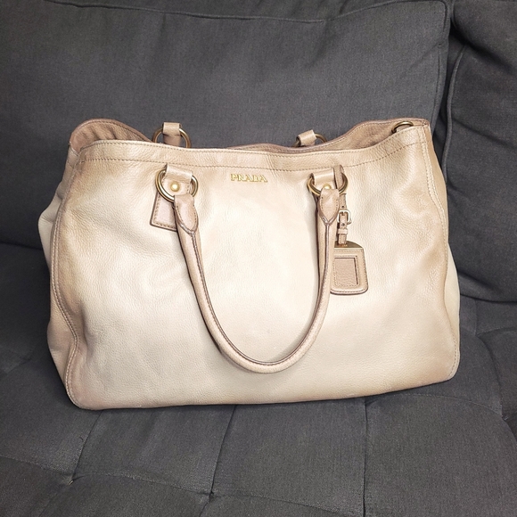 Prada Handbags - Prada deerskin large shopper tote bag